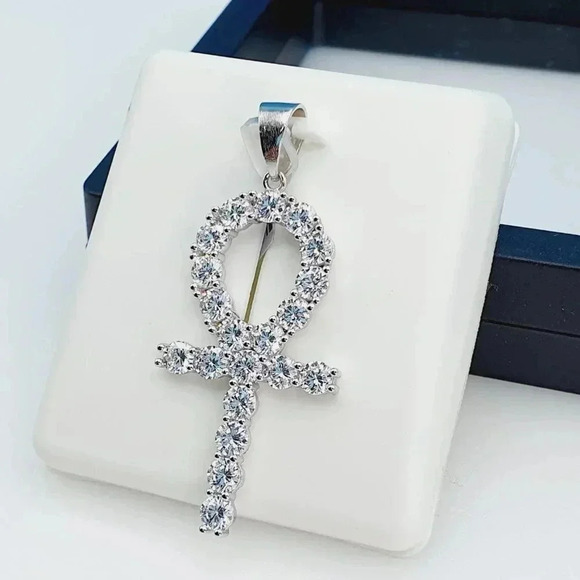 "925 Sterling Silver Cubic Zirconia Pendant, UU1P6A6002 - Picture 7 of 10